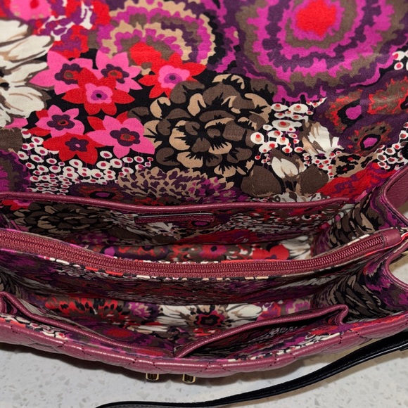 Vera Bradley Maroon Quilted Crossbody - Picture 3 of 10
